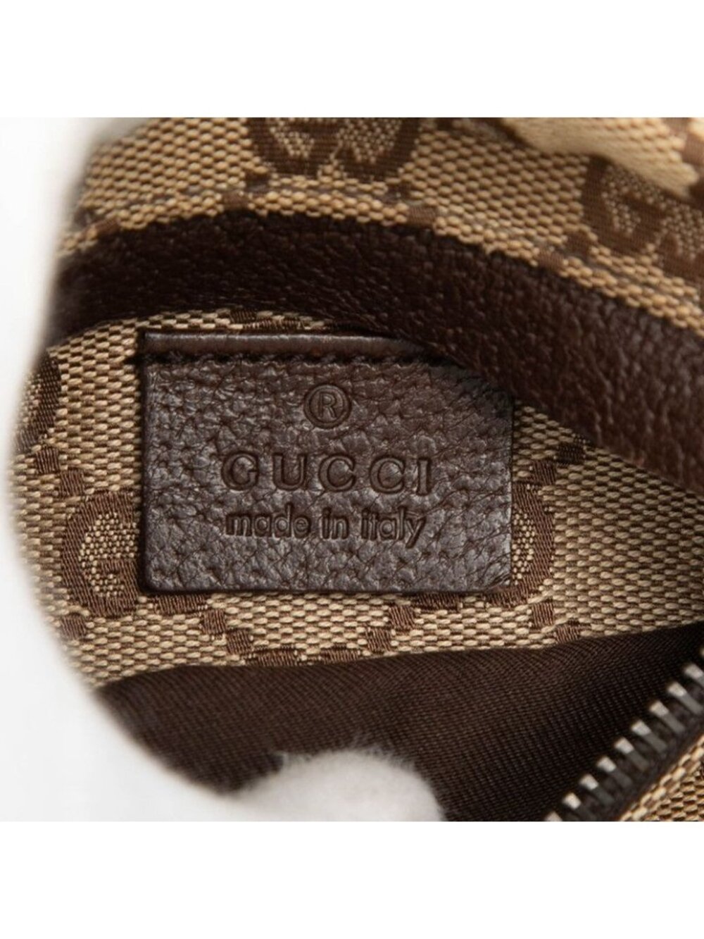 Gucci GG Canvas Waist Bag Beige Brown - Picture 7 of 8